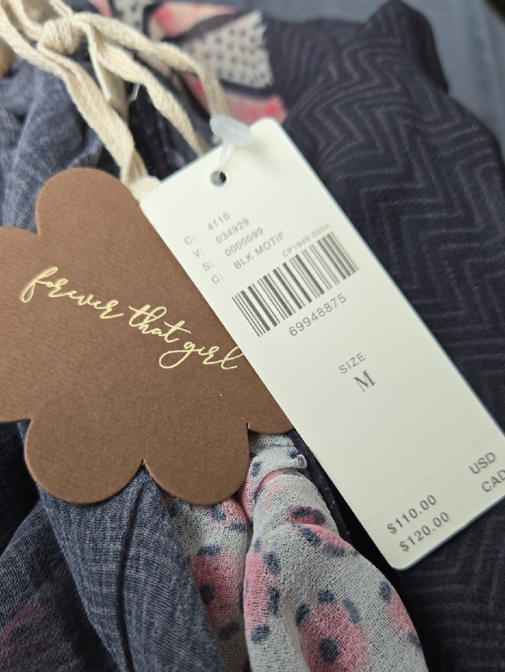 NWT Anthro Forever That Girl Raglan Pleasant Blouse Sz M - Picture 6 of 6